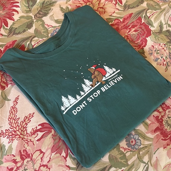 LIFE IS GOOD Size XXL Longsleeve Crusher "Dont Stop Believin'" 100% Cotton NEW - Picture 3 of 12